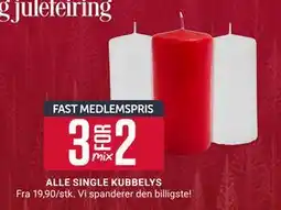 Europris ALLE SINGLE KUBBELYS tilbud