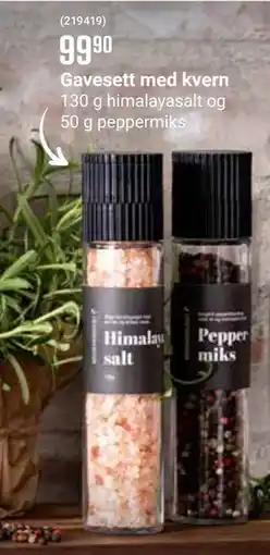 Europris Gavesett med kvern, NOK 99.9 tilbud