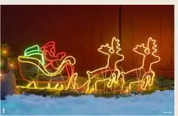 Europris Lysskilt julenisse med slede, NOK 999 tilbud