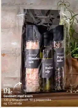 Europris Gavesett med kvern, NOK 179 tilbud