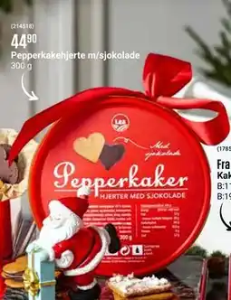Europris Pepperkakehjerte m/sjokolade, NOK 44.9 tilbud