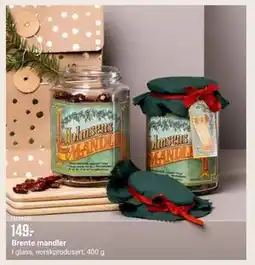 Europris Brente mandler, NOK 149 tilbud