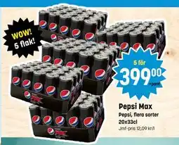 Eurocash Pepsi Max, SEK 399 tilbud