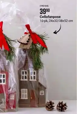 Europris Cellofanpose, NOK 39.9 tilbud