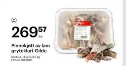 Storcash Pinnekjøtt av lam gryteklart Gilde tilbud