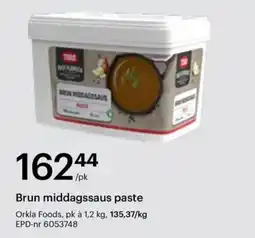 Storcash Brun middagssaus paste tilbud