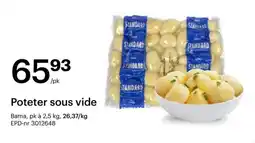 Storcash Poteter sous vide tilbud