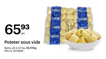 Storcash Poteter sous vide tilbud