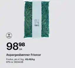 Storcash Aspargesbønner Frionor tilbud