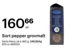 Storcash Santa Maria Sort pepper grovmalt tilbud