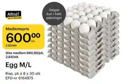 Storcash Egg M/L tilbud