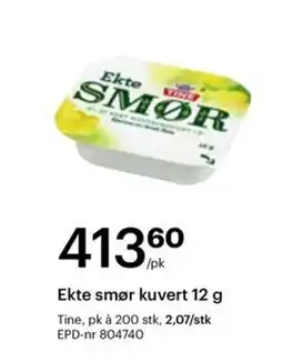 Storcash TINE Ekte smør kuvert tilbud