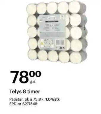 Storcash Telys 8 timer tilbud