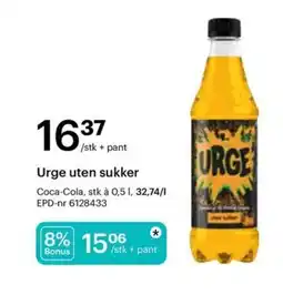 Storcash Urge uten sukker tilbud