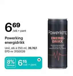 Storcash Powerking energidrikk tilbud