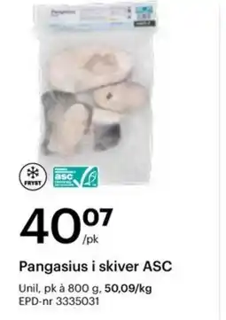 Storcash Pangasius i skiver ASC tilbud