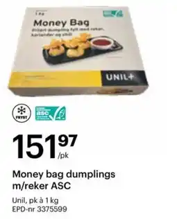 Storcash Money bag dumplings m/reker ASC tilbud