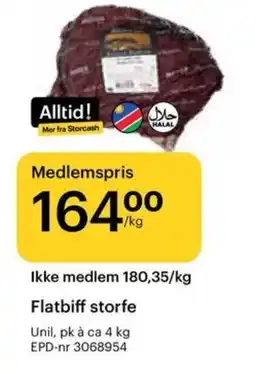 Storcash Flatbiff storfe tilbud