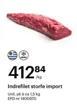 Storcash Indrefilet storfe import tilbud