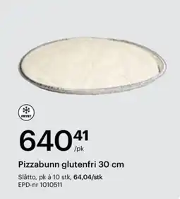 Storcash Pizzabunn glutenfri tilbud