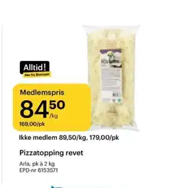 Storcash Arla Pizzatopping revet tilbud