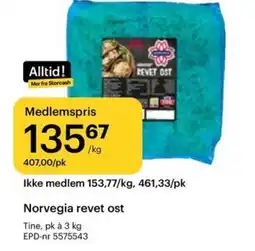 Storcash Tine Norvegia revet ost tilbud