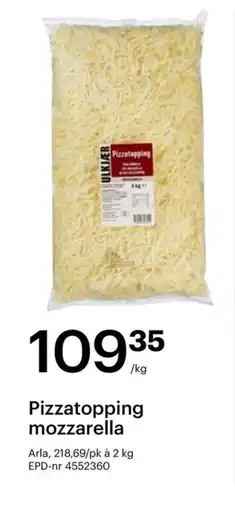 Storcash Pizzatopping mozzarella tilbud