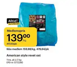 Storcash Tine American style revet ost tilbud