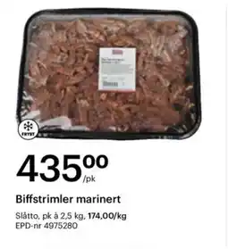 Storcash Slåtto Biffstrimler marinert tilbud