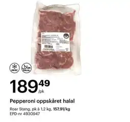 Storcash Pepperoni oppskåret halal tilbud