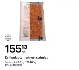 Storcash Kyllingkjøtt marinert strimlet tilbud