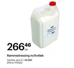 Storcash Gorines Rømmedressing m/hvitløk tilbud