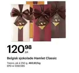 Storcash Belgisk sjokolade Hamlet Classic tilbud