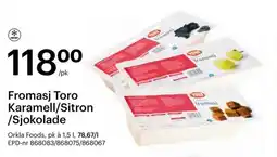 Storcash Fromasj Toro Karamell/Sitron /Sjokolade tilbud