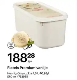 Storcash Fløteis Premium vanilje tilbud