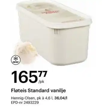 Storcash Fløteis Standard vanilje tilbud