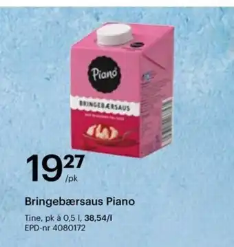 Storcash Bringebærsaus Piano tilbud
