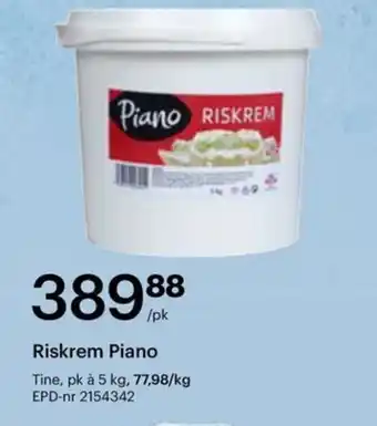 Storcash Riskrem Piano tilbud