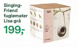 Felleskjøpet Singing- friend fuglemater lisa grå tilbud