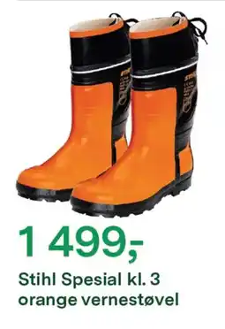 Felleskjøpet Stihl spesial kl. 3 orange vernestøvel tilbud