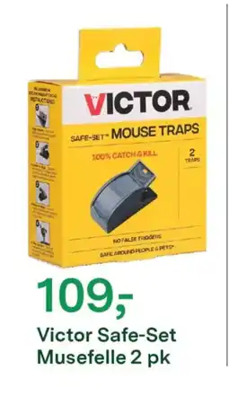 Felleskjøpet VICTOR Safe-set musefelle 2 pk tilbud
