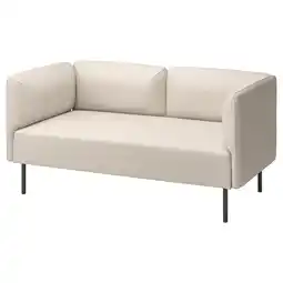 IKEA Lillehem 2-seters modulsofa, Vissle/beige metall tilbud