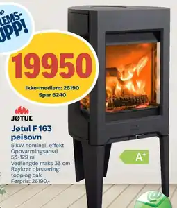 Coop Byggmix Jøtul F 163 peisovn tilbud