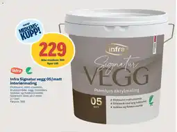Coop Byggmix Infra Signatur vegg 05/matt interiørmaling tilbud