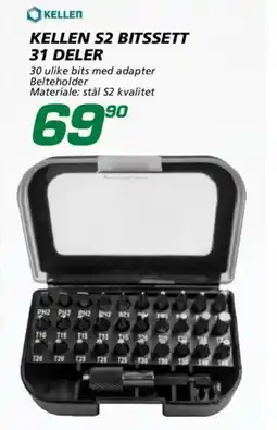 Coop Byggmix KELLEN S2 bitssett 31 deler tilbud