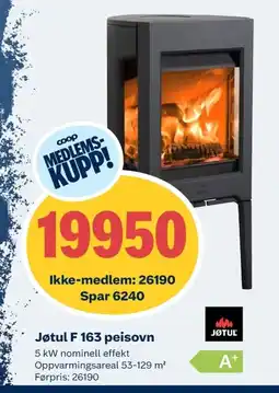 Coop Obs Jøtul F 163 peisovn tilbud