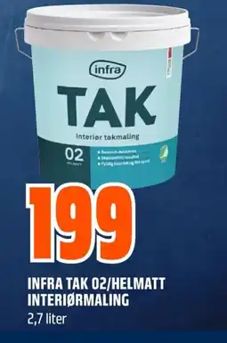 Coop Obs Infra tak 02/helmatt interiørmaling tilbud