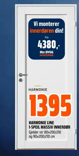 Coop Obs Harmonie Line 1-speil massiv innerdør tilbud