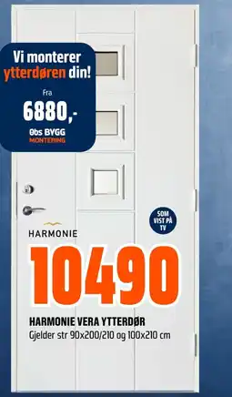 Coop Obs Harmonie vera ytterdør tilbud