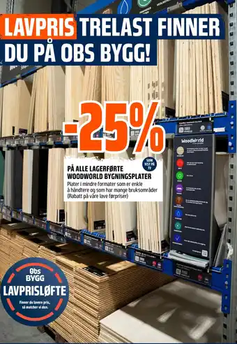 Coop Obs På alle lagerførte woodworld bygningsplater tilbud